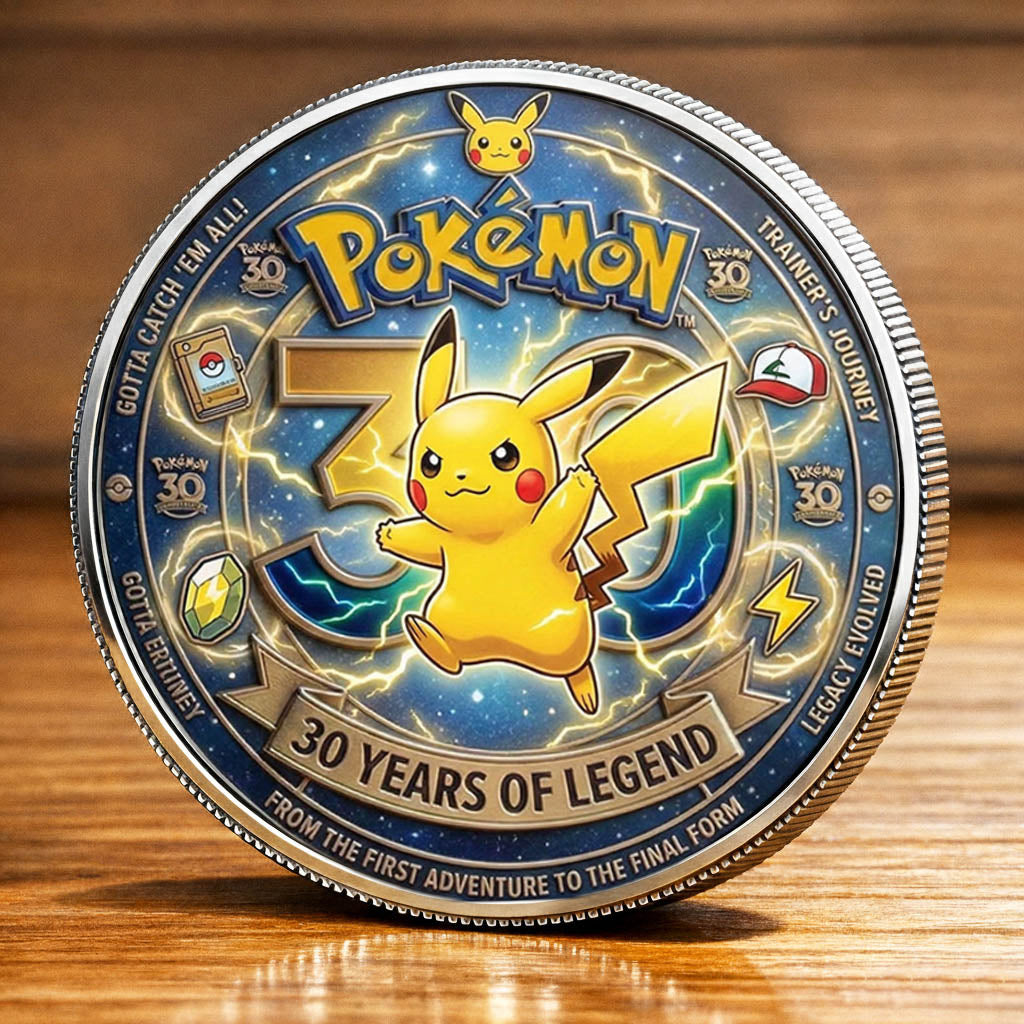 Poke 30th Anniversary Printed Commemorative Coin