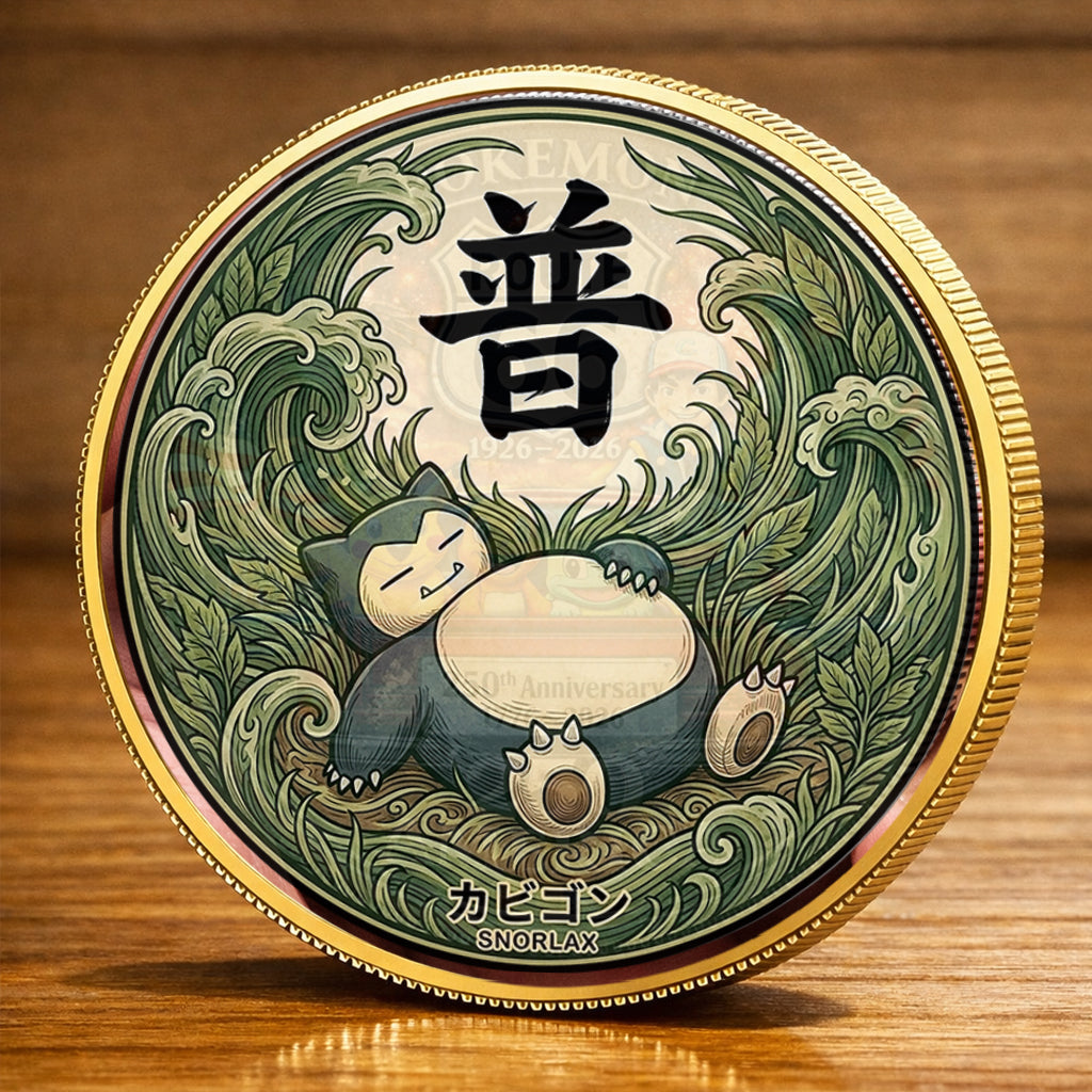 PKM Snorlax Kanji Commemorative Coin – Limited Edition Collector’s Coin