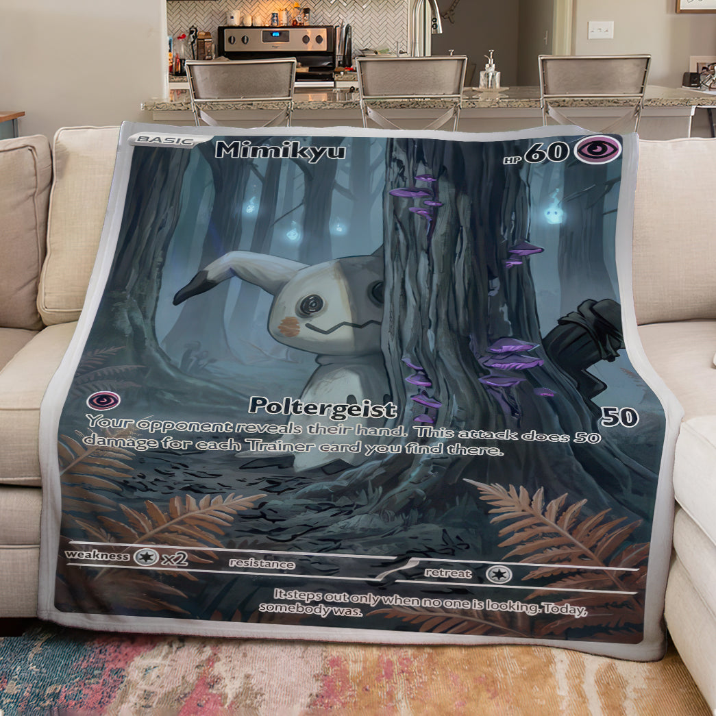 PKM Dark Mimikyu Custom Fleece Blanket