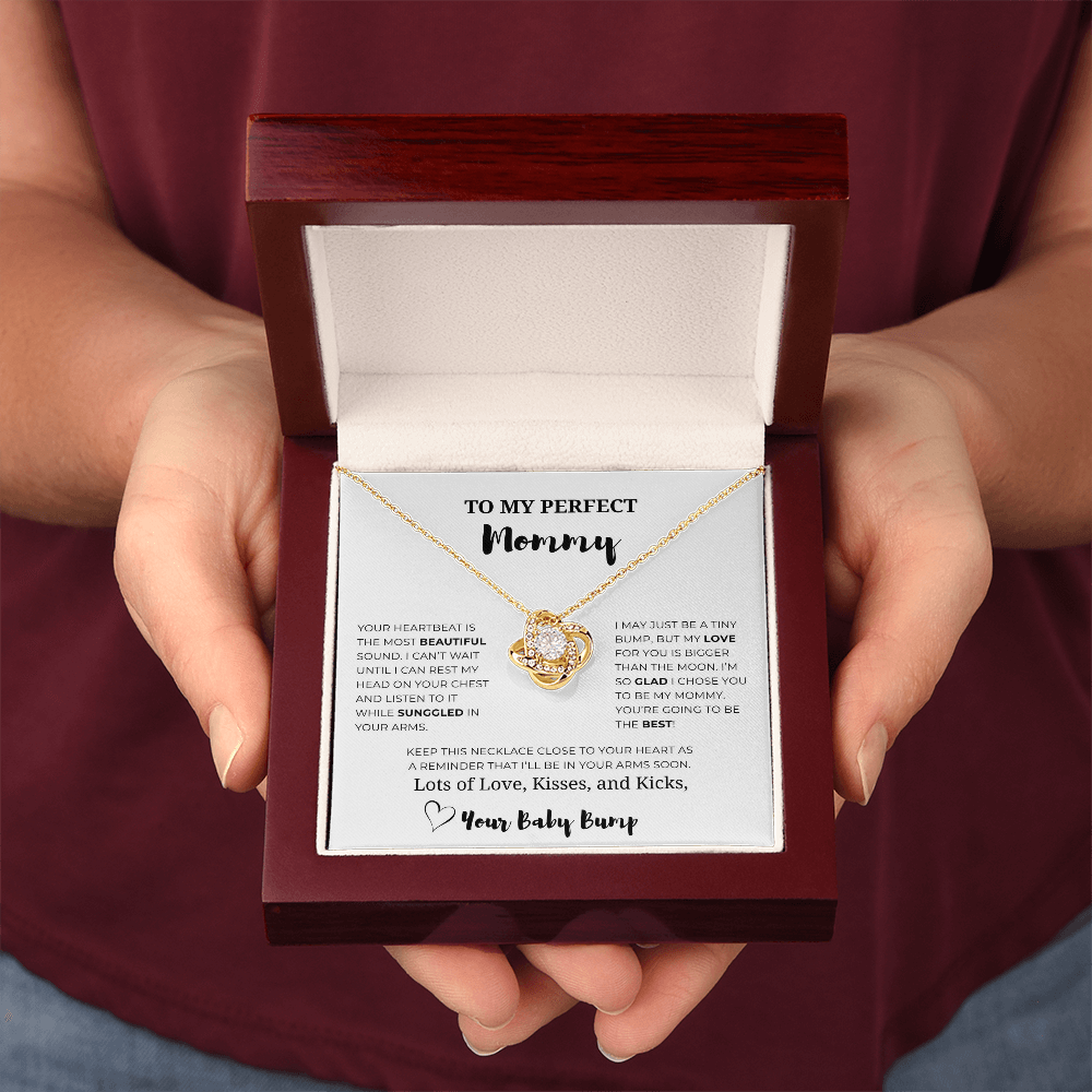 To My Perfect Mommy Love Knot Necklace