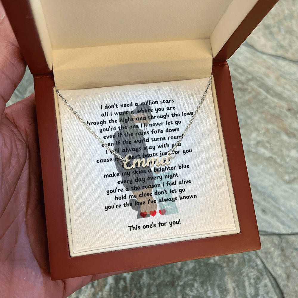 Custom This One's For You Name Necklace