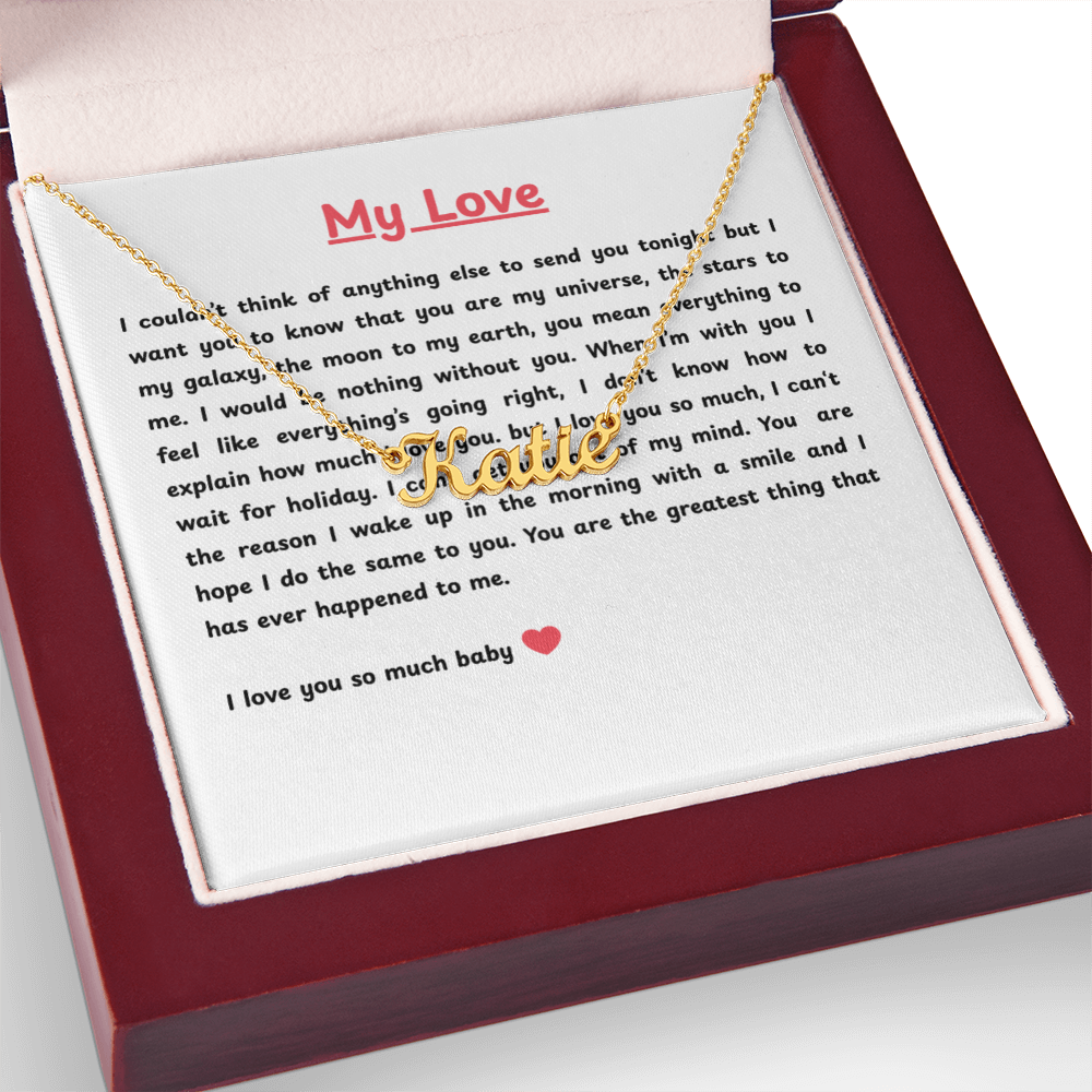 Custom Name Necklace for My Love