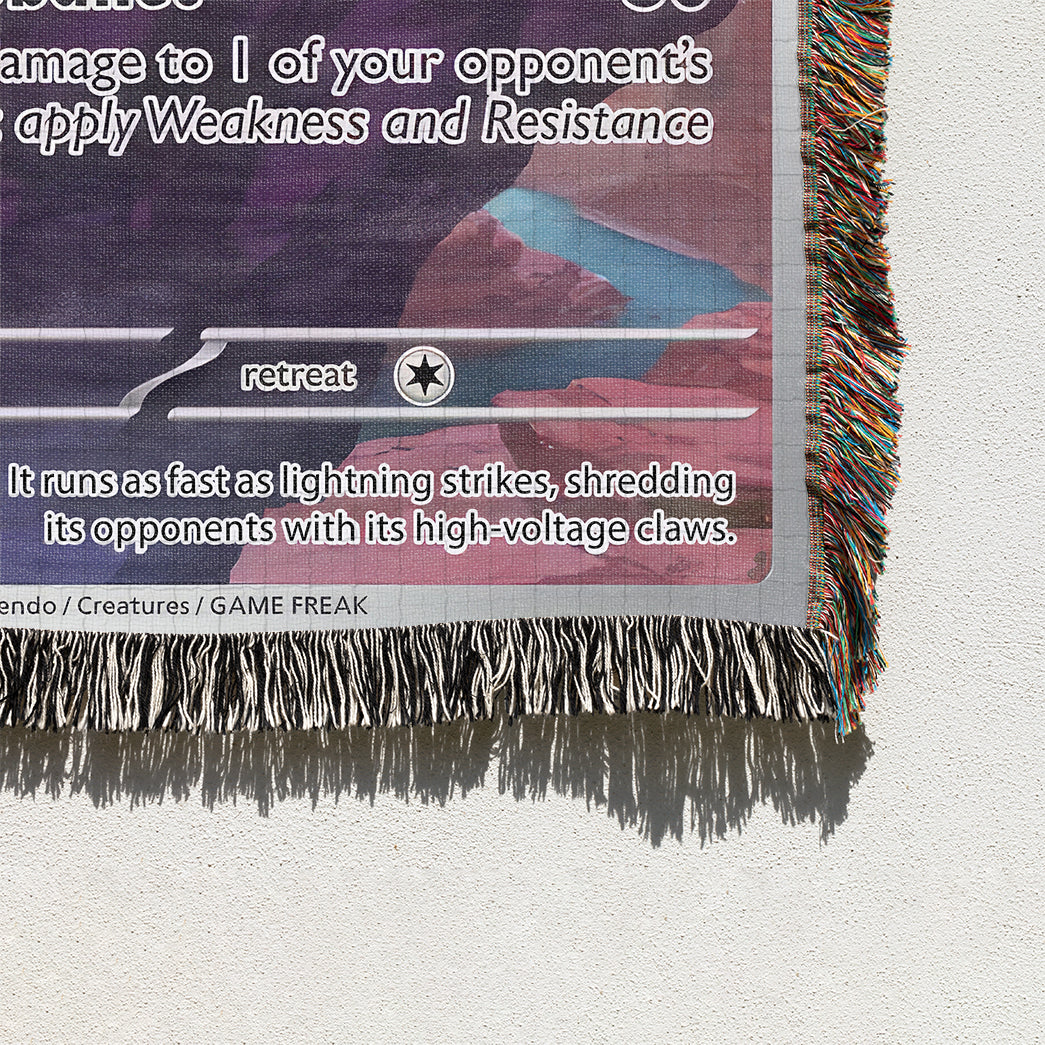 PKM Zeraora Card Custom Woven Blanket