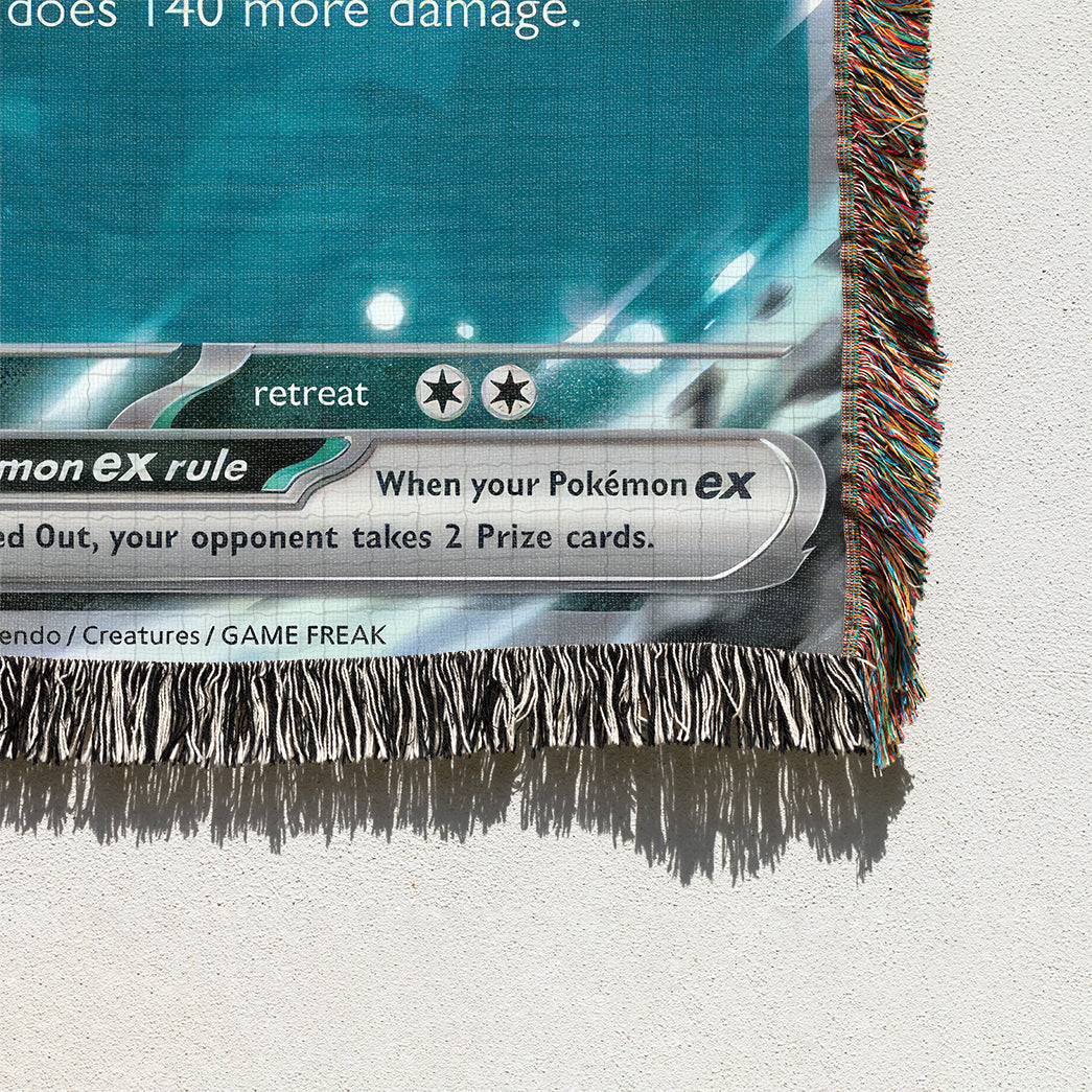 PKM Umbreon ex Card Custom Woven Printed Blanket