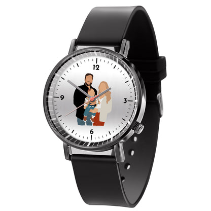 Mother's Day Father's Day Personalized Family Photo Quartz Watch