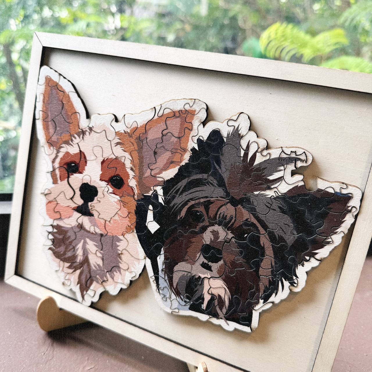 Personalized Pet Dog Cat Photo Wooden Puzzle