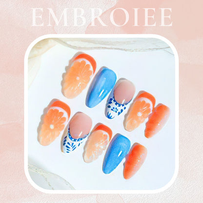 Summer Fruit Hand-painted Press On Nails