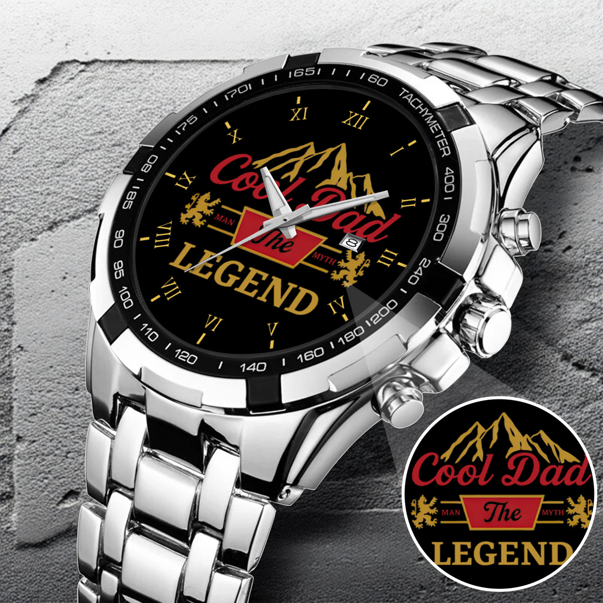 Father's Day Gift For Dad Cool Dad The Man The Myth The Legend Limited Edition Watch