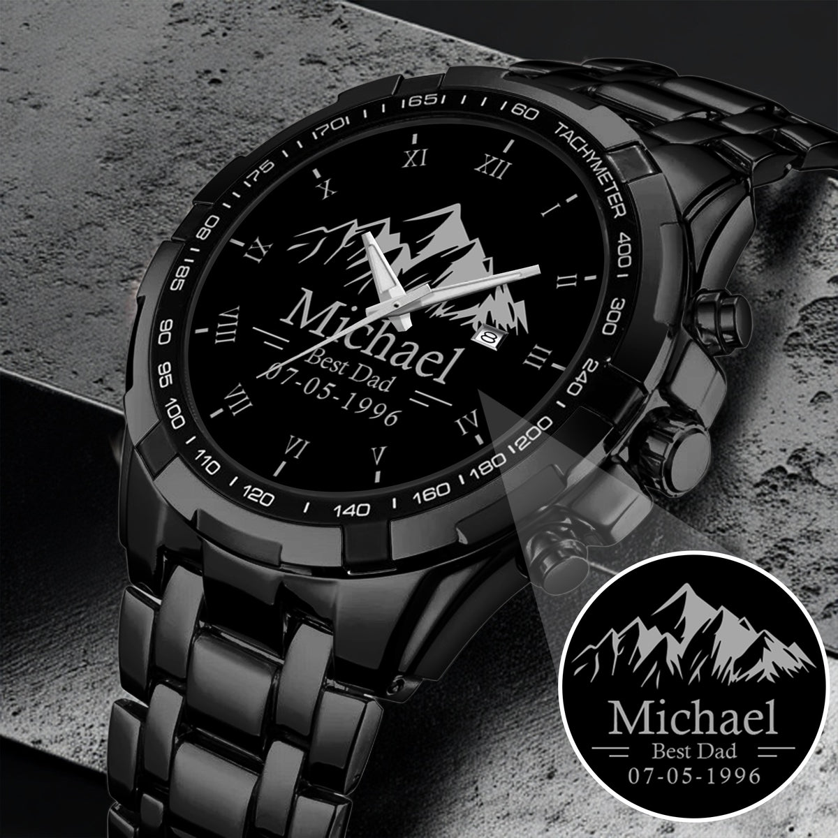 Father's Day Gift For Dad Best Dad Silver Mountain Limited Edition Watch
