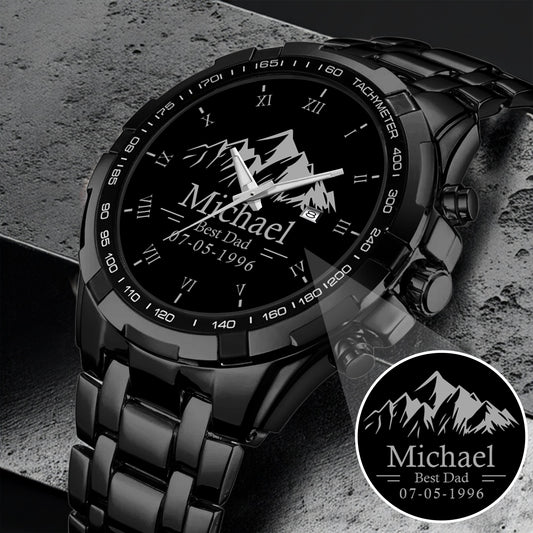 Father's Day Gift For Dad Best Dad Silver Mountain Limited Edition Watch