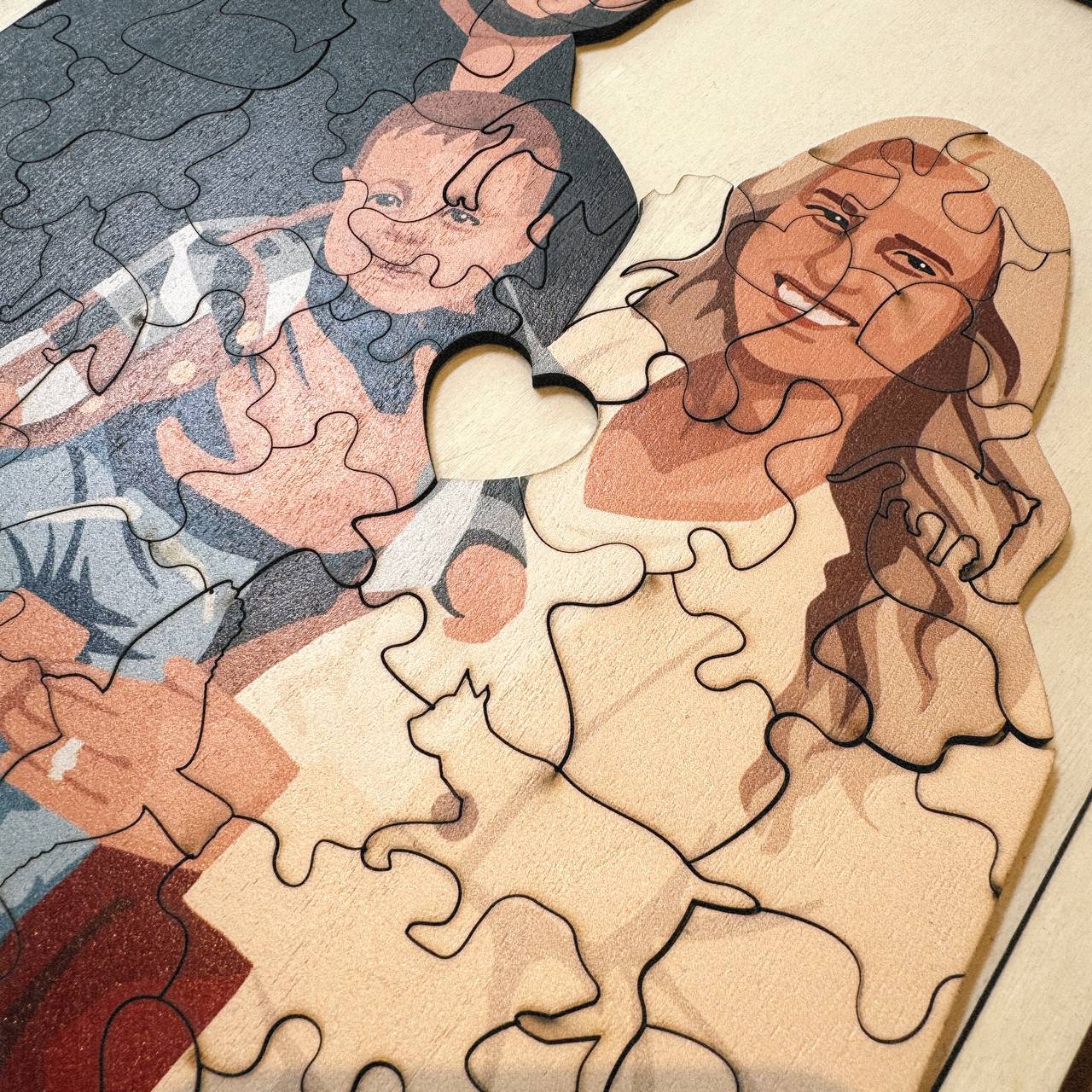 Personalized Family Photo Wooden Puzzle