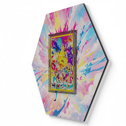 160159 Pikachu  Pokémon Card Artwork Hexagon Display