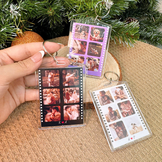 BUY 1 GET 1 FREE - Custom Photo Strip Keychain