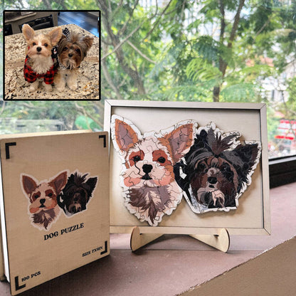 Personalized Pet Dog Cat Photo Wooden Puzzle