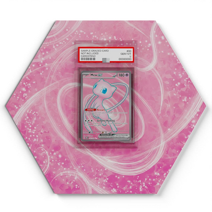 193 Mew Pokémon Card Artwork Hexagon Display