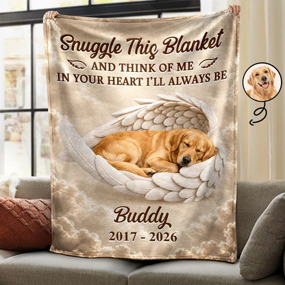 Personalized Sleeping Angel Custom Fleece Blanket
