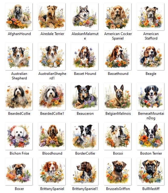 Personalized Pet Flower Stockings