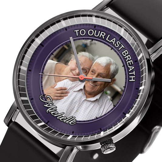 The World's Okayest Husband Personalized Photos Quartz Watch