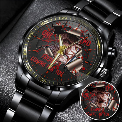 Halloween Horror Movies Freddy's Coming For You Personalized Quartz Watch