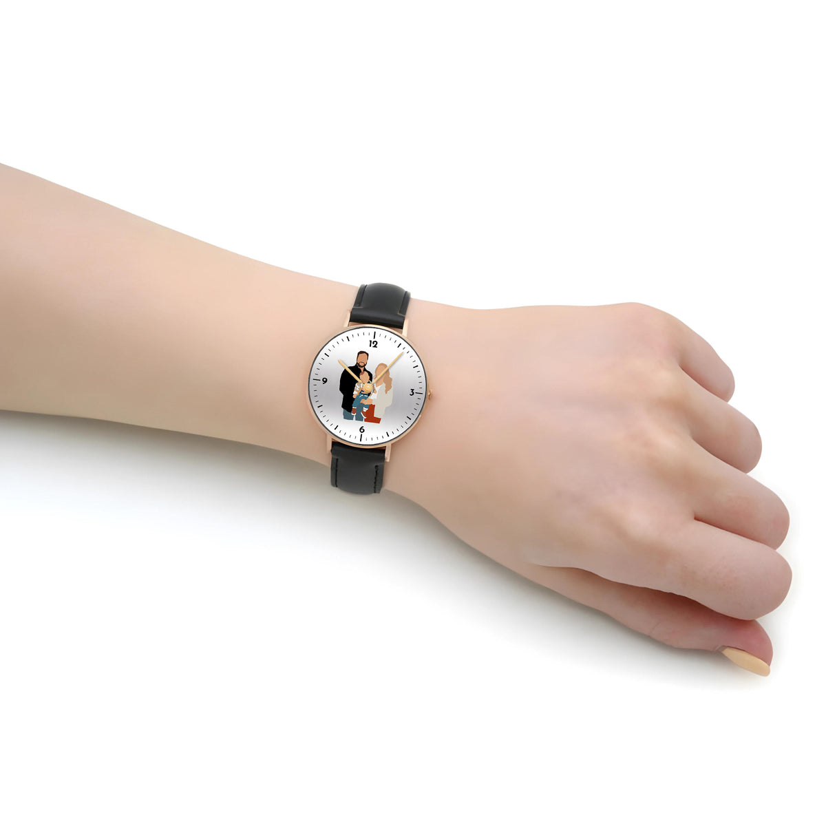 Mother's Day Father's Day Personalized Family Photo Quartz Watch