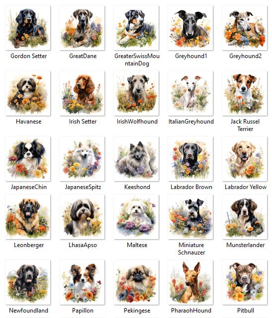Personalized Pet Flower Stockings