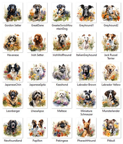 Personalized Pet Flower Stockings