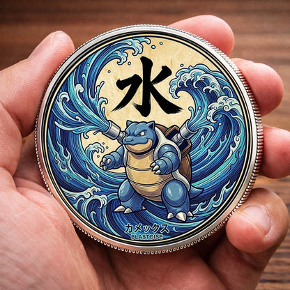 PKM Blastoise Kanji  Commemorative Coin – Limited Edition Collector’s Coin