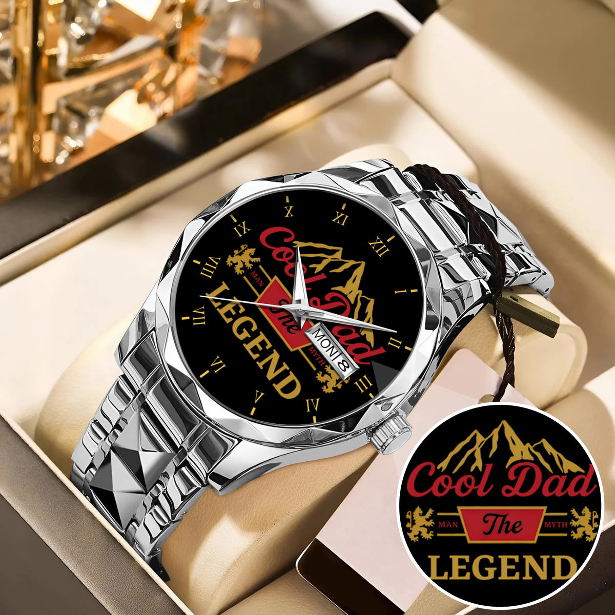 Father's Day Gift For Dad Cool Dad The Man The Myth The Legend Limited Edition Watch