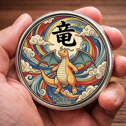 PKM Dragonite Kanji Commemorative Coin – Limited Edition Collector’s Coin