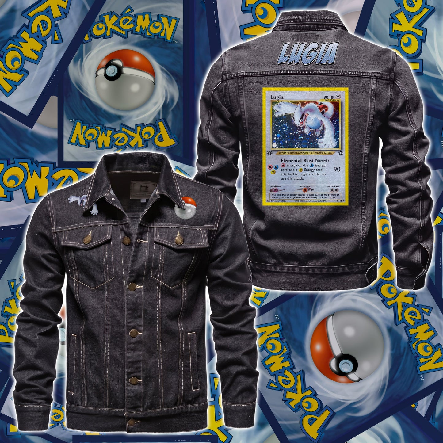 PKM Lugia Custom Lightweight Denim Jacket