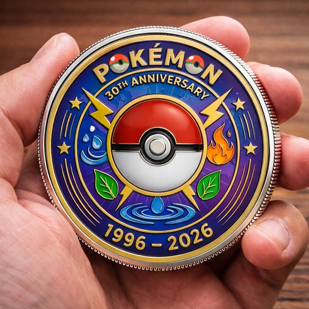 Pokémon 30th Anniversary Printed Commemorative Coin