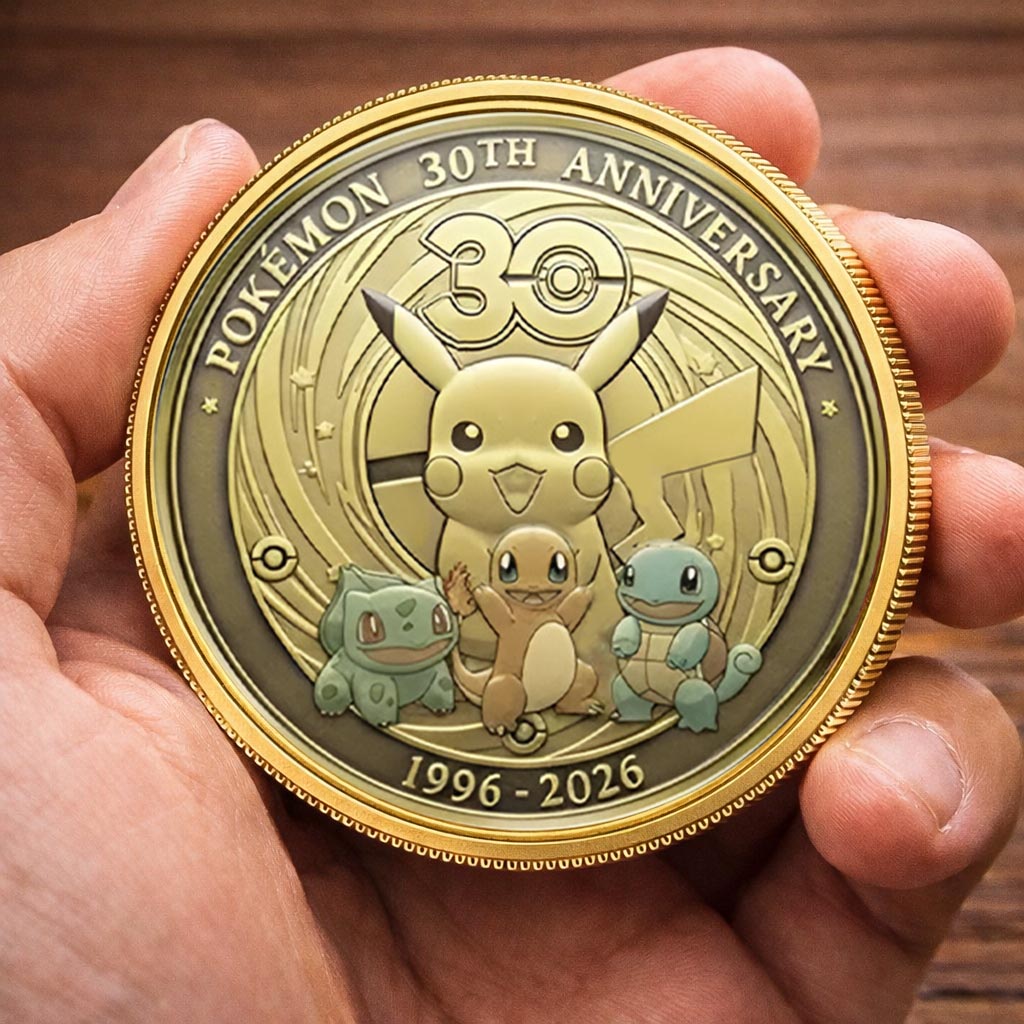Pokémon 30th Anniversary Printed Commemorative Coin