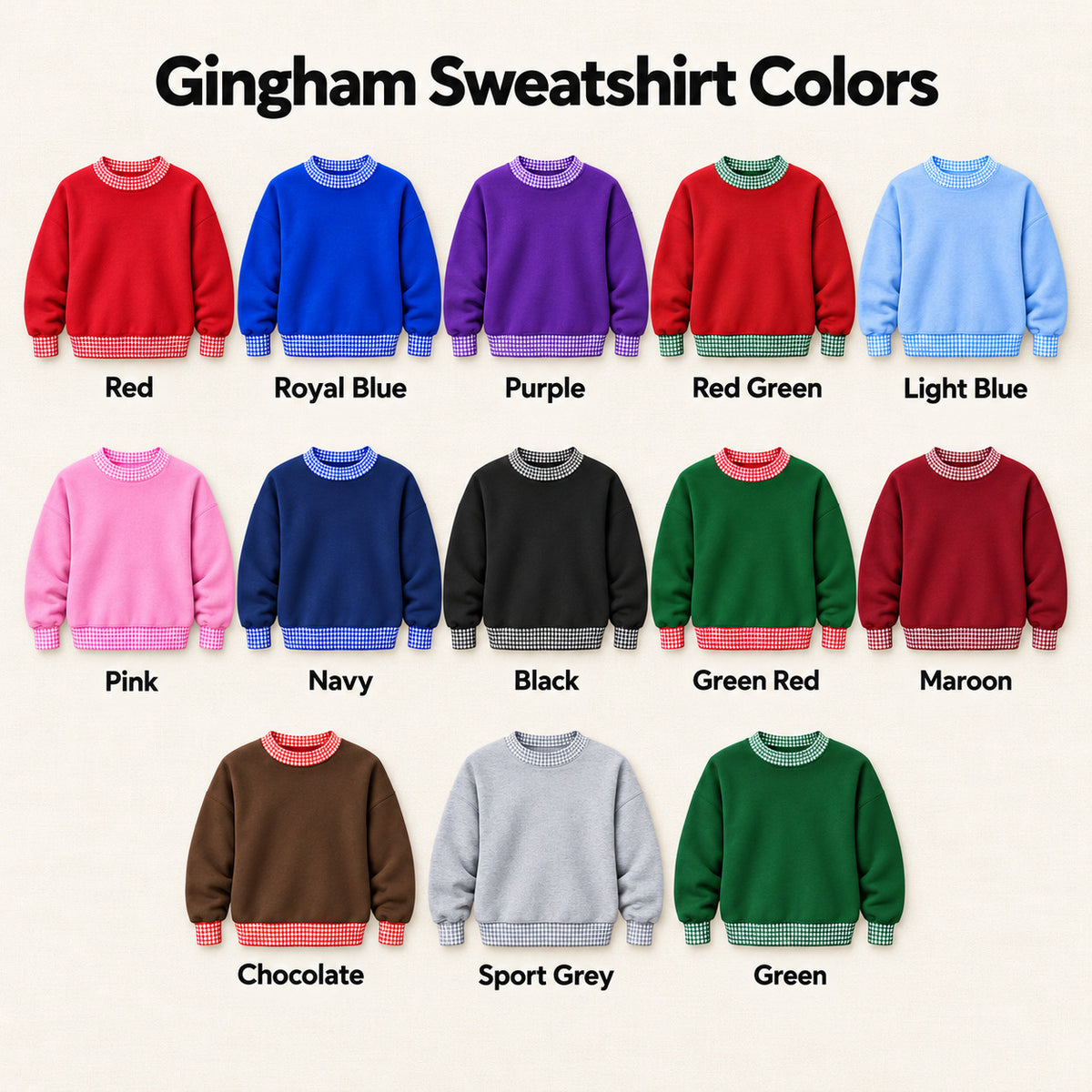Christmas Tree Embroidered Sweatshirt, Merry Christmas Crewneck with Red and Green Patchwork Lettering - DL03190926
