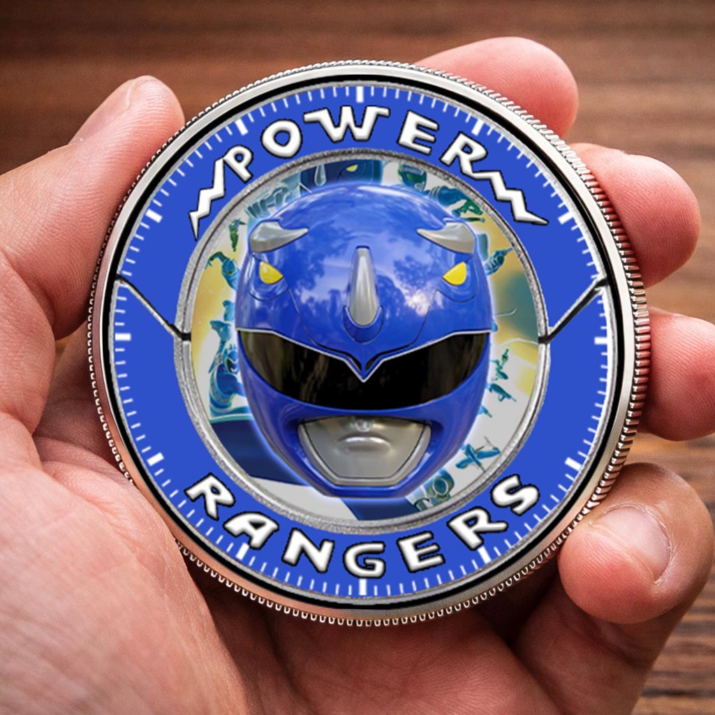 Mighty Morphin Power Rangers Triceratops Printed Commemorative Coin