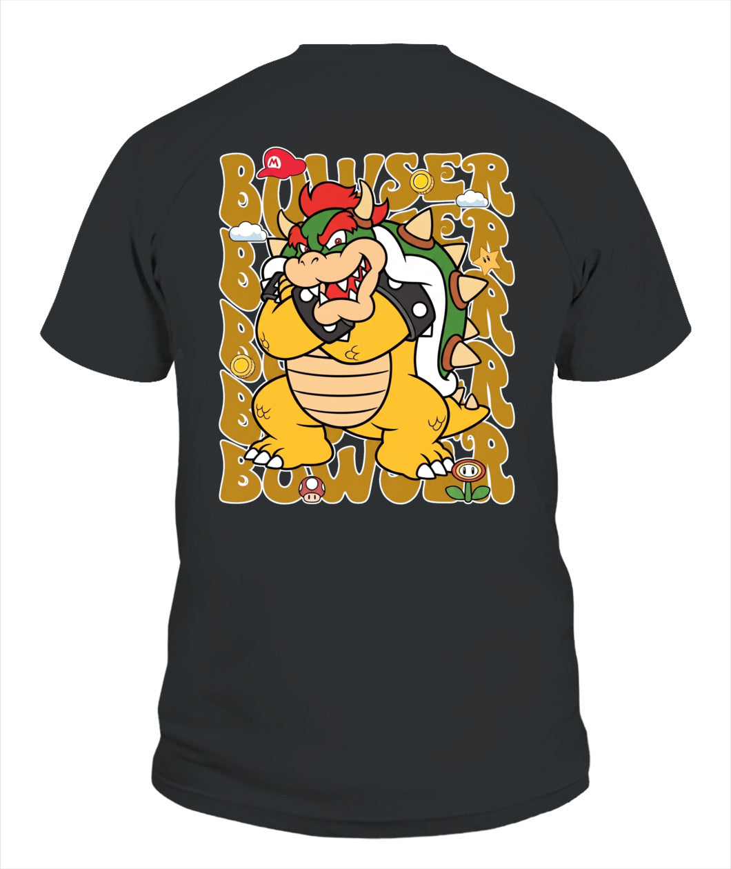 Classic Mario Browser 2-Side Printed Graphic Shirt