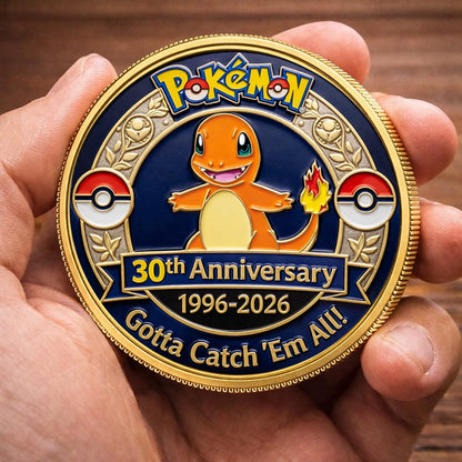Poke 30th Anniversary Charmander Collector Edition Printed Coin