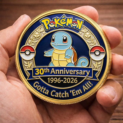 Poke 30th Anniversary Squirtle Collector Edition Printed Coin