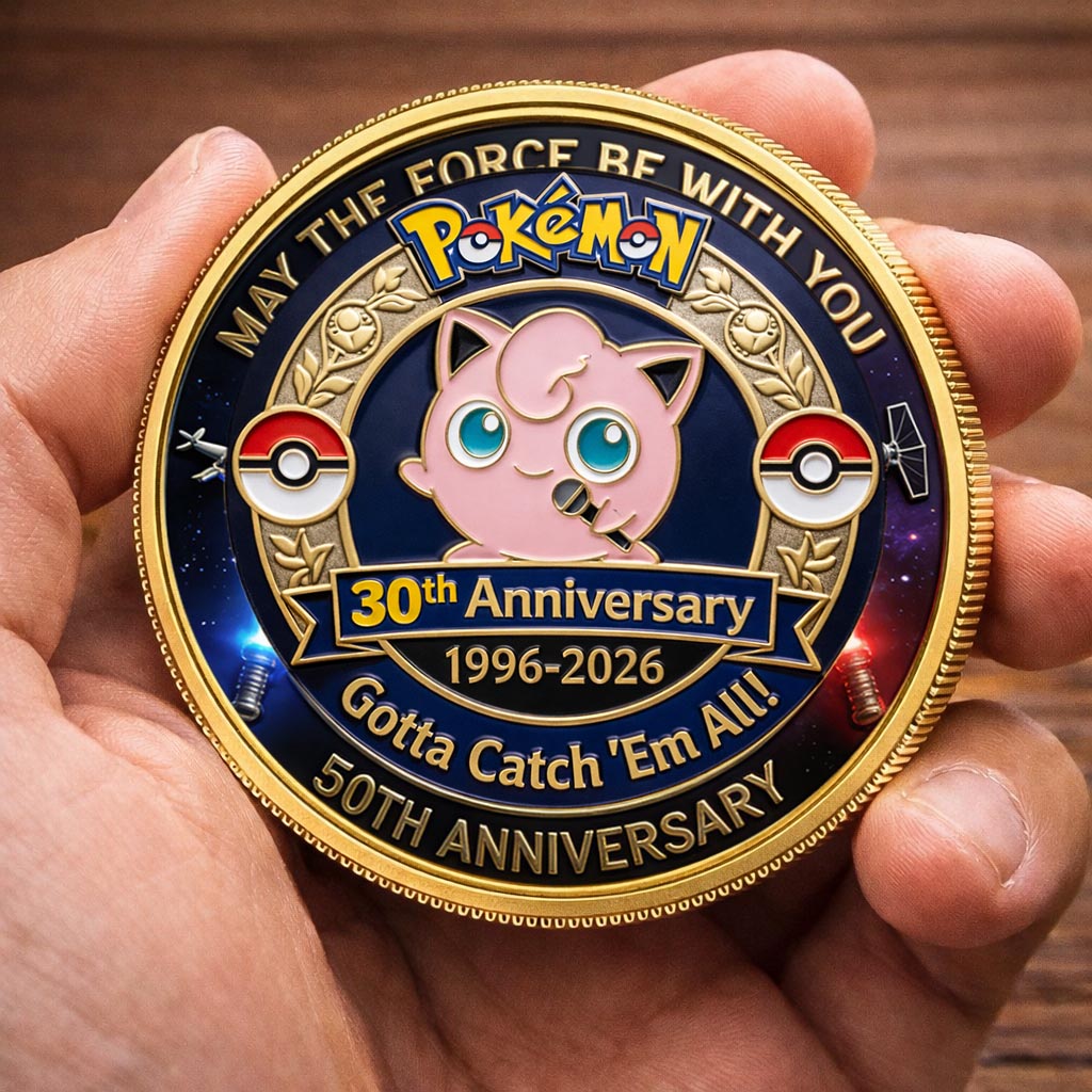 Poke 30th Anniversary Jigglypuff Collector Edition Printed Coin