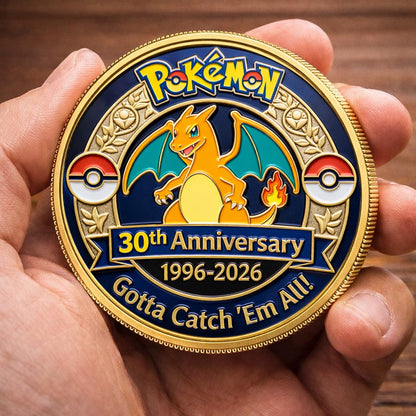 Poke 30th Anniversary Charizard Collector Edition Printed Coin