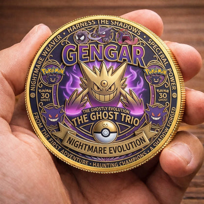 Poke 30th Anniversary Nightmare Evolution Printed Commemorative Coin