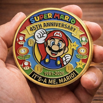 Super Mario 40th Anniversary Printed Commemorative Coin