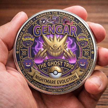 Poke 30th Anniversary Nightmare Evolution Printed Commemorative Coin