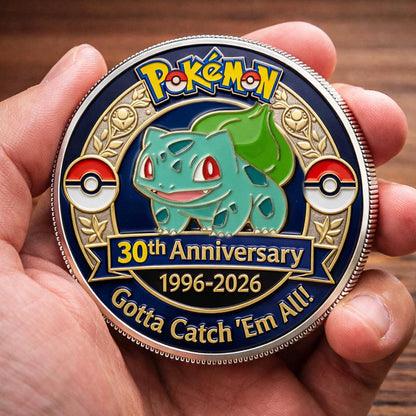Poke 30th Anniversary Bulbasaur Collector Edition Printed Coin