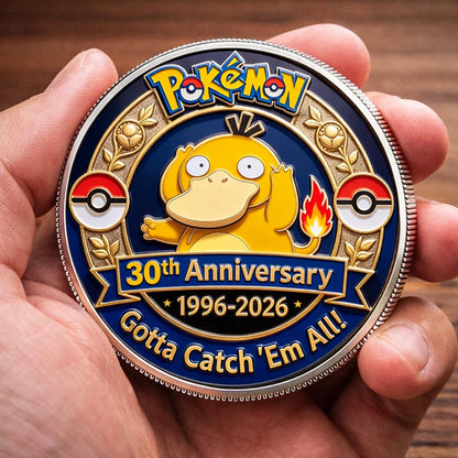 Poke 30th Anniversary Psyduck Collector Edition Printed Coin