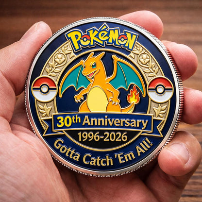 Poke 30th Anniversary Charizard Collector Edition Printed Coin