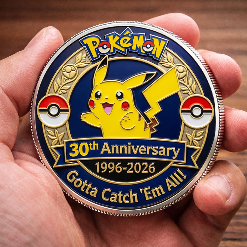 Poke 30th Anniversary Pikachu Collector Edition Printed Coin