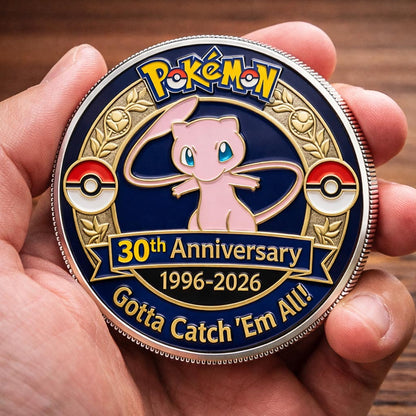 Poke 30th Anniversary Mew Collector Edition Printed Coin