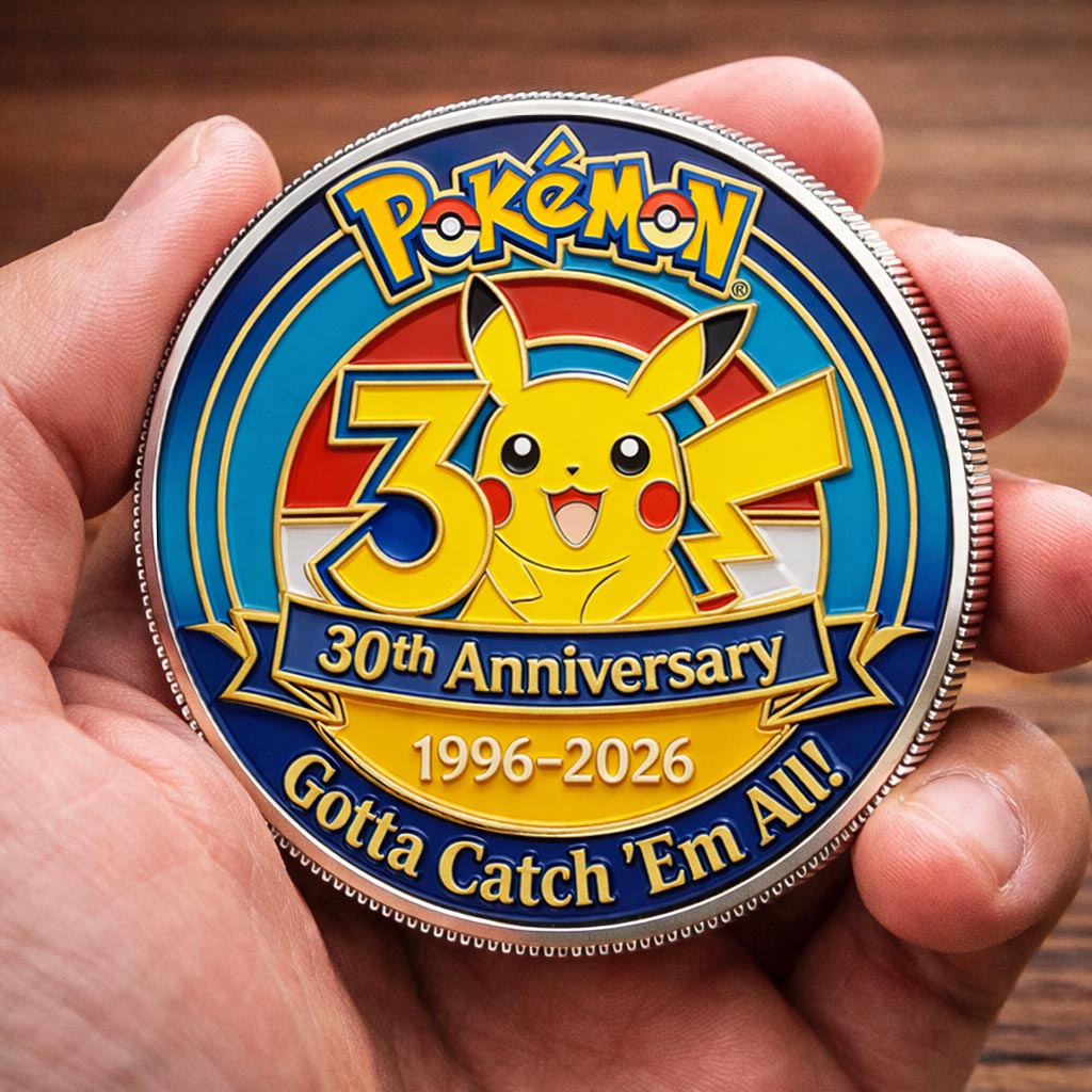 Poke 30th Anniversary Pika Collector Edition Printed Coin
