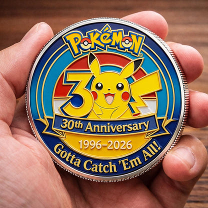 Poke 30th Anniversary Pika Collector Edition Printed Coin