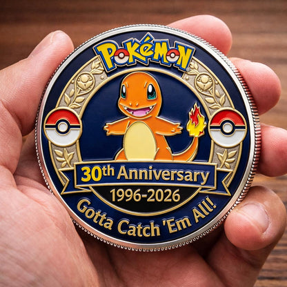 Poke 30th Anniversary Charmander Collector Edition Printed Coin